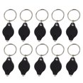 thumbnail image 3 of 10pcs Plastic LED Keychain Flashlight Ultra Bright Key Ring Mini Light Torch for Purse Bag Car Key (Black Shell White Light), 3 of 6