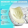 thumbnail image 5 of Premium Hawaiian Pattern Memory Foam Seat Cushion Ergonomic Chair Pad for Office Chair, Car, Airplane & Bleachers Sciatica, Tailbone Hip & Back Pain Relief - Chair Cushion for Long Office Workers., 5 of 5