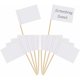 thumbnail image 1 of White Empty Toothpick Flags Cheese Markers Labels White for Party Cake Cheeseplate Food Appetizers(100 Pieces), 1 of 5