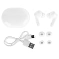 thumbnail image 1 of Auriculares inalámbricos Bluetooth JS76 Auriculares resistentes al sudor con subwoofer de baja latencia y baja potenciaBlanco, 1 of 10