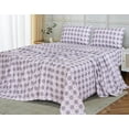 thumbnail image 5 of RUVANTI Flannel Sheets King Size - 100% Cotton Brushed King Size Sheets Set - Deep Pockets 16 Inches Bed Sheets - All Seasons Breathable & Extra Soft - Warm & Cozy, 4 Piece, Snow Stroke, 5 of 8