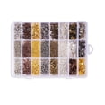 thumbnail image 1 of Joyería Haciendo ganchos Hallazgos Abrir salto Anillos Collar Pendiente Pendiente Clasps Colgantes mixtos Broche Cadena Conectores Accesorios Noticed AP004274-00, 1 of 7