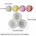 thumbnail image 3 of Vela de peonía: molde de silicona de 3 cavidades para fondant de peonía, apto para resina epoxi floral, cera, jabón, arcilla, yeso, velas de té, gelatina, chocolate y pasteles hechos a mano, 3 of 8