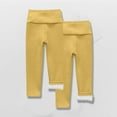 thumbnail image 2 of 2 Pack Toddler Boy Girls Fleece Lined Leggings High Waisted Thick Warm Stretchy Thermal Tights Pants Baby Winter Clothes, 2 of 3