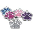 thumbnail image 2 of Wholesale 100Pcs  Rhinestone Custom Dog Tag Engraved Pet Dog Collar Accessories Personalized Puppy ID Tag Paw Name Tags Pendant ShopWise Round, 2 of 12