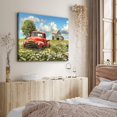 thumbnail image 4 of Farmhouse Wall Art, Rustic Barn Canvas Old Truck Pictures for Living Room Wall Decor, Vintage Country Floral Windmill Painting Prints, Framed Western Spring Poster for Bedroom Artwork 12x18 Inches, 4 of 6