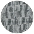 thumbnail image 2 of Addison Rugs Chantille Indoor/Outdoor Transitional Striped Charcoal Washable Round Rug, 8' x 8', 2 of 6