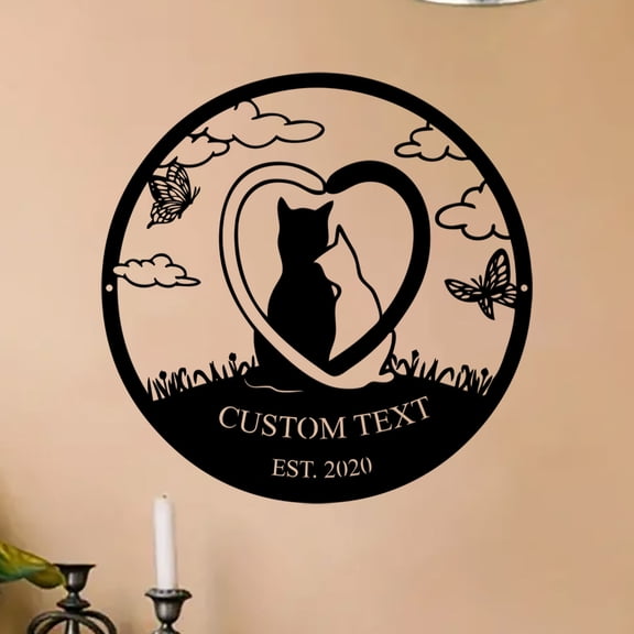 Custom Cat Garden Memorial Stake, Cat Memorial Plaque, Cat Grave Marker, Metal Garden Stake, Garden Decor,Pet Loss Gift