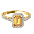 thumbnail image 3 of AoneJewelry 1.85 Carat Citrine Diamond Ring In 10K Rose, White & Yellow Gold, 3 of 4