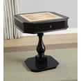 thumbnail image 3 of Newboti Furniture Black Finish Reversible Chess Checker Game Table w/Game Tray (Chess Fingures Not Included) 42864, 3 of 10