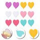 thumbnail image 2 of 12pcs Heart Shaped Hooks Decorative Wall Hooks Strong Adhesive Wall Hooks, 2 of 5