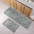 thumbnail image 3 of Jungle Printed Kitchen Runner Mat 47" x 20" - Gray Leaves Design - Stylish & Durable - Ideal for Homeowners & Renters - Non Slip & Comfort Floor Mat, 3 of 5