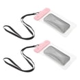 thumbnail image 1 of Unique Bargains 2 Pcs Inflatable Mobile Waterproof Bag Pink Universal Waterproof Case Compatible for Phone 4.92"x9.65", 1 of 6