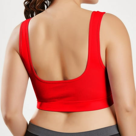 Aayomet Sports Bra Bra Plus Bra Ultra Thin Size Full Cup Tops Large Color Sports Women Bra Women s Blouse Red 4X-Large