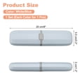 thumbnail image 2 of Uxcell 2pcs Travel Toothbrush Case White/Blue Portable Toothbrush Holders for Home Travel, 2 of 6