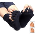 thumbnail image 5 of BEMS-3 pares de calcetines separadores de dedos, calcetines de algodón para alineación de pies para, 5 of 5