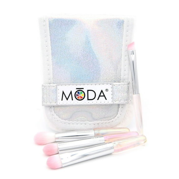 Moda Mini Eye Pink 5pc Travel Sized Makeup Brush Set