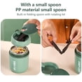 thumbnail image 4 of Vacuum Insulated Food Jar For Kids School with Foldable Spoon 16 oz Stainless Steel Thermal Food Container Food Thermos Soup Cup Portable, 4 of 8