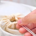 thumbnail image 5 of 10pcs Cotton Muslin Drawstring Straining Tea Cooking Separate Spice Food Filter, 5 of 6