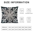 thumbnail image 5 of Orinice Snowflake Ice Graphic Decorative Cushion Throw Pillow Cover for Home Couch Living Room Bed Sofa, Soft and Durable Winter Pillow Case 1PC 20x20in, 5 of 5