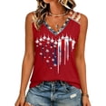thumbnail image 5 of 250th Anniversary Printed Women Shirts Casual 250 Years Of Freedom T Shirt Sleeveless Tshirts Patriotic Tops, 5 of 5