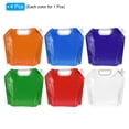 thumbnail image 3 of Uxcell 5L Collapsible Water Container Bag Plastic Storage Jug 6 Pack Multicolor, 3 of 6