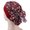 Wine Red, variant on Under 5$ Hot Sales Summer Sales Women Print Muslim Hat Stretch Retro Turban Hat Head Wrap Cap Navy One Size
