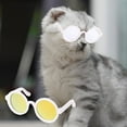 thumbnail image 4 of Happy Date Dog Sunglasses Round Metal Cat Classic Retro Sunglasses Pet Hippie Cute and Funny Pet Sunglasses Dog Cat Cosplay Party Costume Photo Props, 4 of 8
