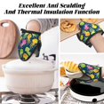 thumbnail image 3 of Bubble Jellies Oven Mitts Heat Resistant - Soft Lining Silicone Mini Oven Mitts with HangingLoop, Kitchen Oven Gloves Heat Resistant 500℉ for Cooking Baking Microwave, 3 of 7