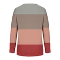 thumbnail image 5 of ICHUANYI Clearance Women's Fashion Printed Loose T-shirt Long Sleeves Blouse Round Neck Casual Tops Sweatshirt Hoodies(Red, M) ICHUANYI WER2023081511150, 5 of 5