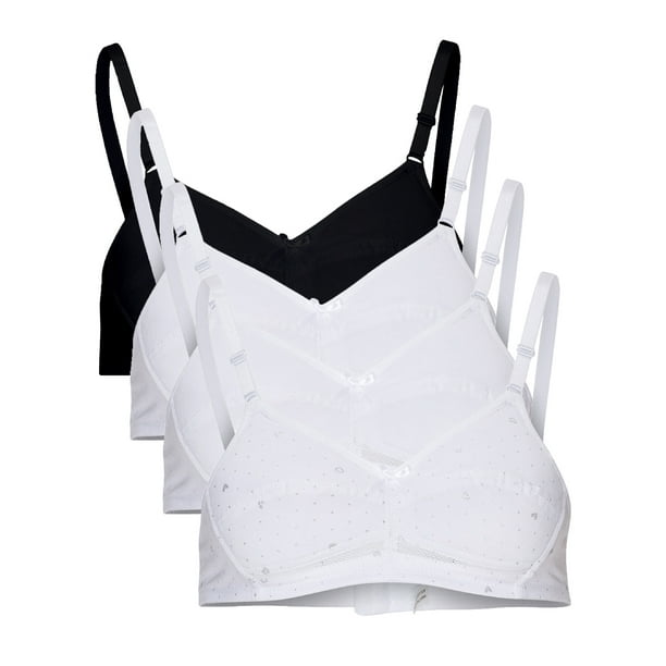 B2BODY Girls and Big Girls Cotton Bras Adjustable Wireless Training Bra