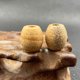 thumbnail image 1 of Granjero Gordo 10 cuentas redondas de gran agujero de piedra natural texturizada amarilla, diámetro 16 × 18 mm, accesorios de joyería de piedra natural de 5 mm, 1 of 5