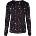 thumbnail image 4 of SofiePJ, Women's, Warm Dimple Fleece Pajama Gift Set, Black, L, 4 of 5
