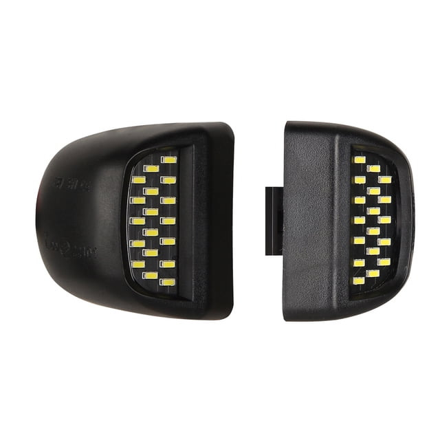 Riwesomey 2 uds luz de matrícula coche delantero trasero 6W 6000K lámpara impermeable accesorio de matrícula reemplazo para Tahoe Bombillas para automóviles