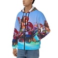 thumbnail image 2 of Lsque Mario for Mens Full-zip Hoodie, Zip-up Pullover Hooded Sweatshirt, Kangaroo Pocket Hoodie Ideal for Daily Wear, Travel, and Home-Medium, 2 of 8