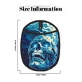 thumbnail image 3 of Pofeuu Abstract Blue Skull Print Silicone Pot Mat Mitten With Hanging Loop Heat Resistant Oven Mitts Non-Slip Bbq Baking Smoking Potholders, 3 of 7