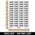thumbnail image 2 of Copy Double Line Border Document Sticker Set - White - Gloss Finish - 1.25" Mini, 2 of 7