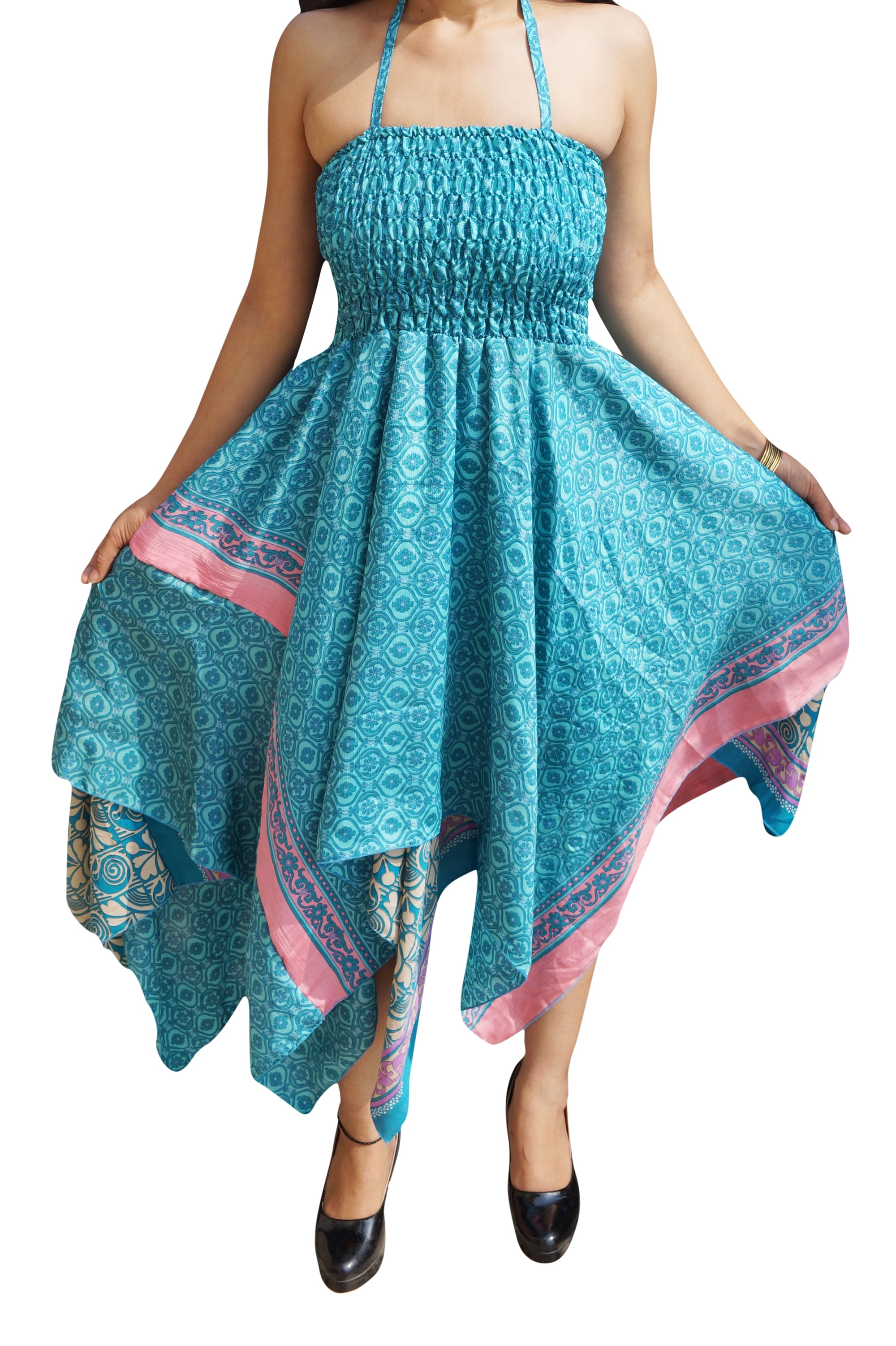recycled sari dress