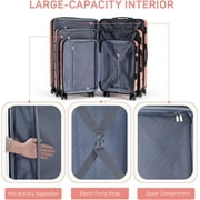 Nextay 24 Inch Luggage, Hard Shell Rolling Suitcase with TSA Lock, Expandable Lightweight Luggage with Spinner Wheels, Pink