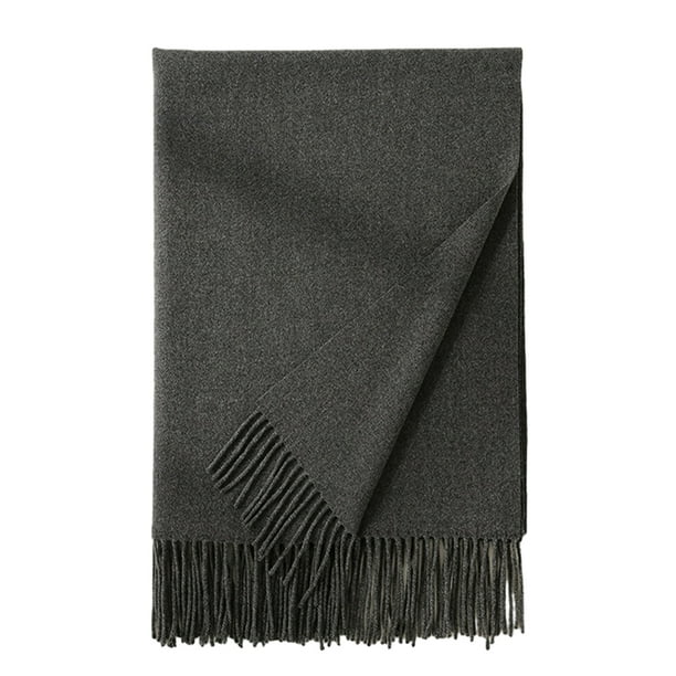 Bufanda para mujer, chal de invierno con tacto de cachemira, bufandas y chales de invierno de colores lisos y suaves, bufanda larga y suave cálida para invierno