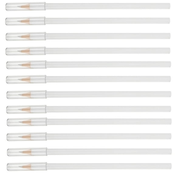 SEWCHICS 12Pcs White Erasable Fabric Marker Pencil for Sewing High Precision Tailor Chalk for Crafts