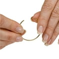 thumbnail image 3 of Evelots Spring Hoop Earrings Varied Sizes Silver & Gold Toned,Non Pierce, 4 Set, 3 of 6