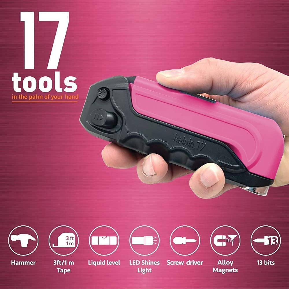 Kelvin K17BLKPNK-01 The Everyday Multi-Tool with Flashlight Pink 2 Pack