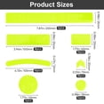 thumbnail image 2 of Waterproof Plastic Reflective Sticker Rectangle & Flat Round Green Yellow 22x23.5x0.03cm, 2 of 6