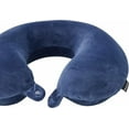 thumbnail image 2 of Brookstone Memory Foam Travel Neck Pillow for Vacations, Airplanes, Trains, Buses, and Cars, 2 of 6