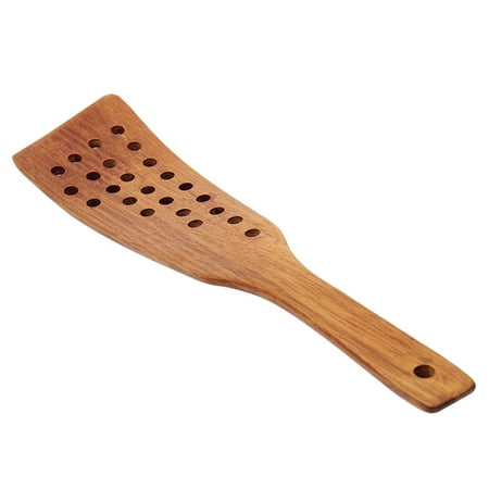 

24 Holes Filter Spatula Wooden Spatula for Non-Stick Cooking Spatula High Temperature Resistant Spatula