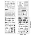 thumbnail image 2 of 4 Sheets Clear Stamps Calendar Planner Plastic Stamp Number Letter Budget Category Theme Seal Stamp for DIY Scrapbooking Journaling School Rewards Card Making Birthday Party Decor, 2 of 7