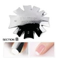 thumbnail image 1 of EGNMCR Gabarit d'Ongles Français en Cristal Gabarit de Couleur en Acier Inoxydable Modelage nail Art, 1 of 1