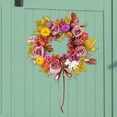 thumbnail image 3 of Corona de otoño de calabaza, corona de cosecha, adorno colgante en la pared, corona de flores artificiales para ventana, chimenea, pared interior y, 3 of 9