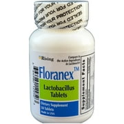 Rising Pharmaceuticals Floranex Tablets Probiotic Dietary Supplement 50 Tabs